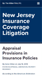 Mobile Screenshot of newjerseyinsurancecoveragelitigation.com