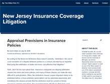 Tablet Screenshot of newjerseyinsurancecoveragelitigation.com